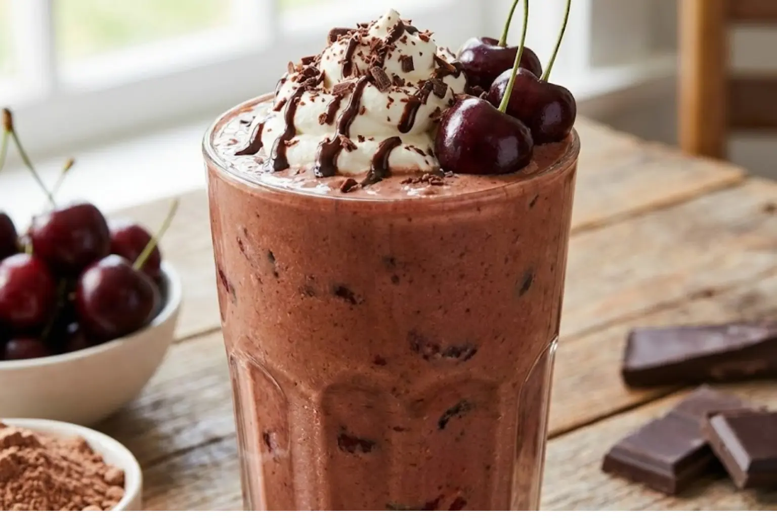 Chocolate-Cherry Protein Shake