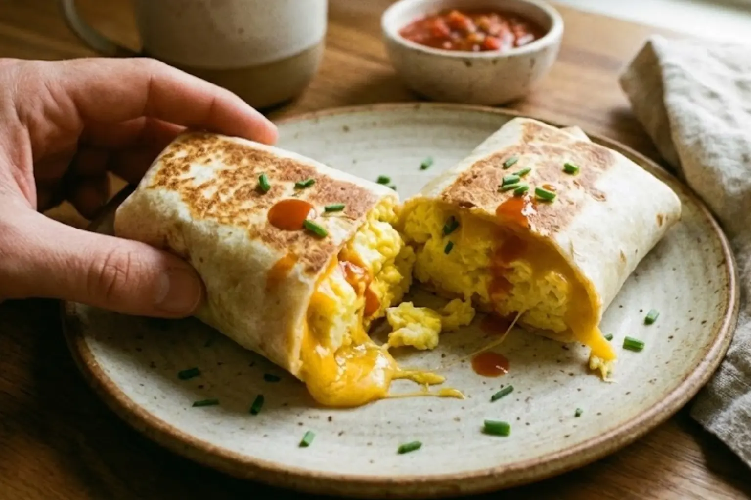 The Egg And Cheese Tortilla Wrap