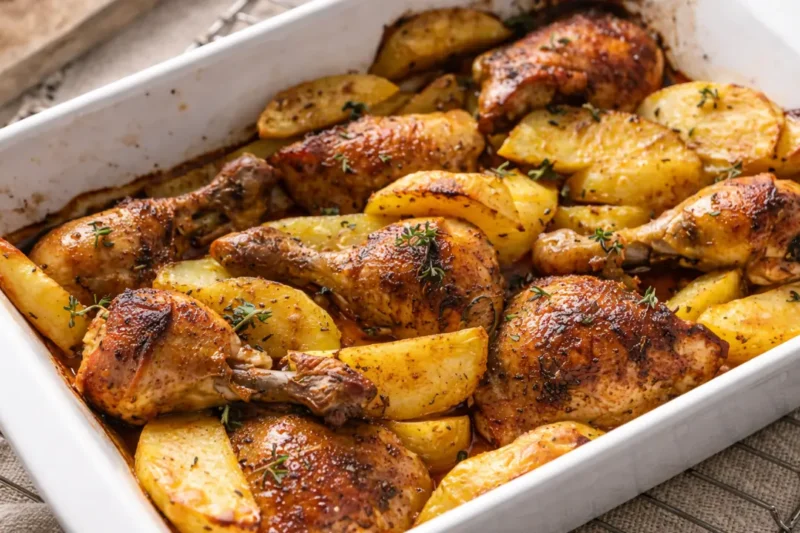 Easy Sheet Pan Chicken and Potatoes
